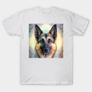 Fractal Design of A German Shepherd T-Shirt